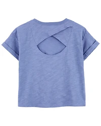 Kid Slub Jersey Open Back Top