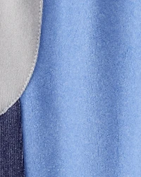 Baby Boy Colourblock Joggers - Blue/Grey