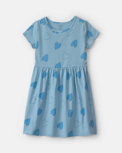 Girls Heart Short-Sleeve Dress