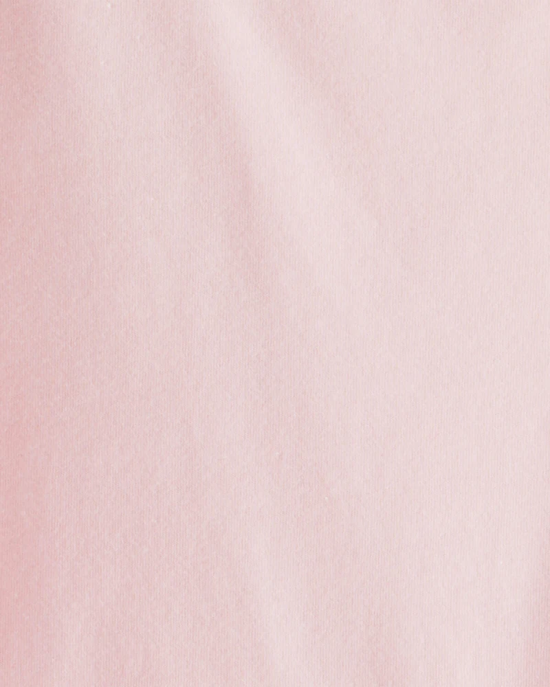 Girls Long-Sleeve Peplum Top - Pink