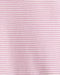 Baby Girl 4-Pack Polar Bear Print Cotton Long-Sleeve Multipack Bodysuits - White/Purple/Blue