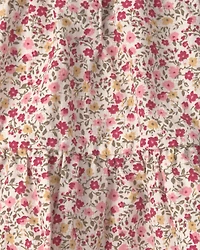Baby Girl Organic Cotton Dobby Dress Floral