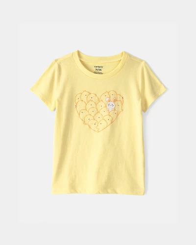 Toddler Girl Easter Chick Graphic Tee - Yellow