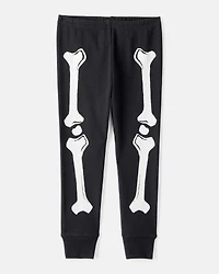 Baby 2-Piece Glow Skeleton Halloween 100% Snug Fit Cotton Pyjamas