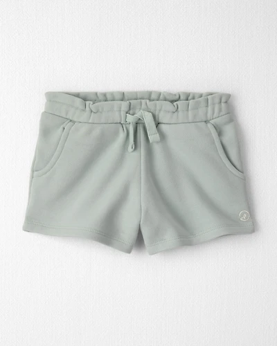 Toddler Girl French Terry Shorts Made with Organic Cotton