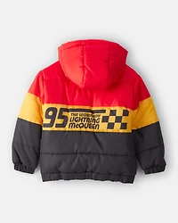 Toddler Boy ©Lightning McQueen Heavyweight Winter Jacket - Red/Blue