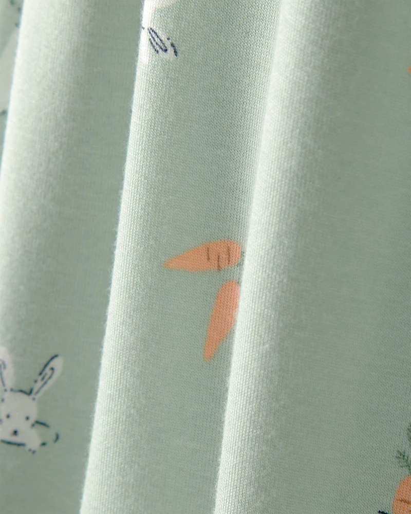 Baby 2-Piece Bunny Long-Sleeve Top & Pant Set - Green