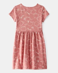 Girls Apple Print Dress