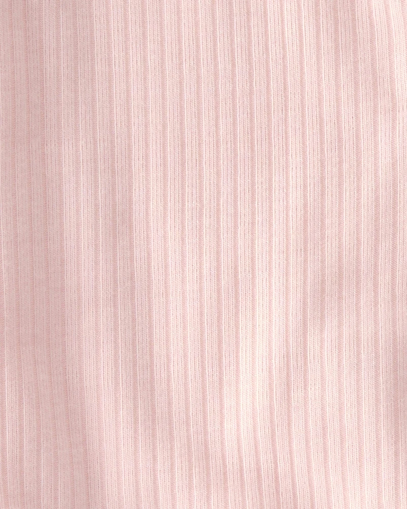 Baby Girl 2-Way Zip PurelySoft Sleeper - Light Pink