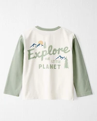 Toddler Organic Cotton Let's Explore Long-Sleeve Tee