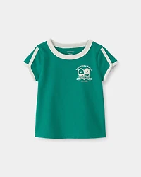 Baby Girl 'Laughter & Smiles' Top - Green