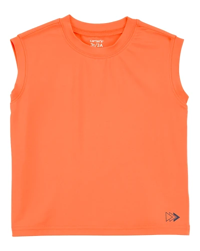 Toddler Active Muscle Tank - Orange