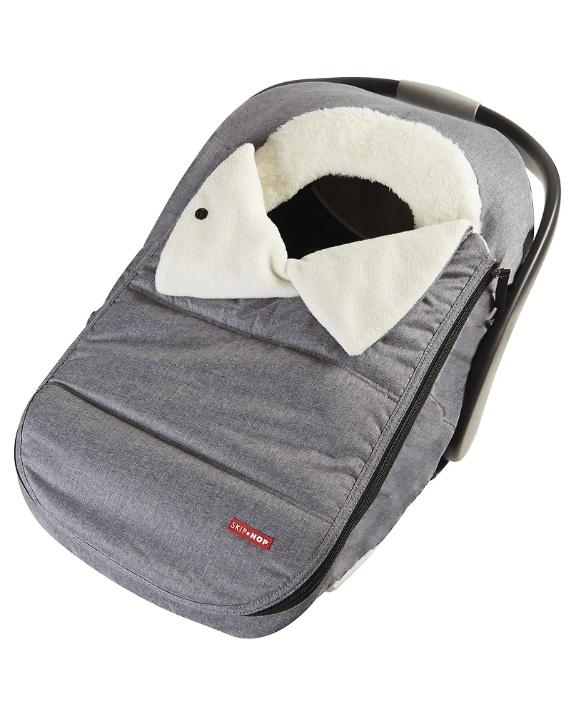 Boys STROLL & GO Car Seat Cover - Heather Grey