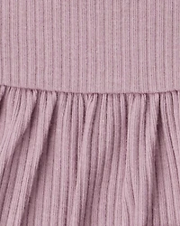 Baby Girl 3-Pack Long-Sleeve Multipack Bodysuits - White/Purple