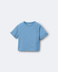 Toddler Rolled Cuff Tee - Teal
