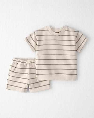 Toddler 2-Piece Organic Cotton Striped Set