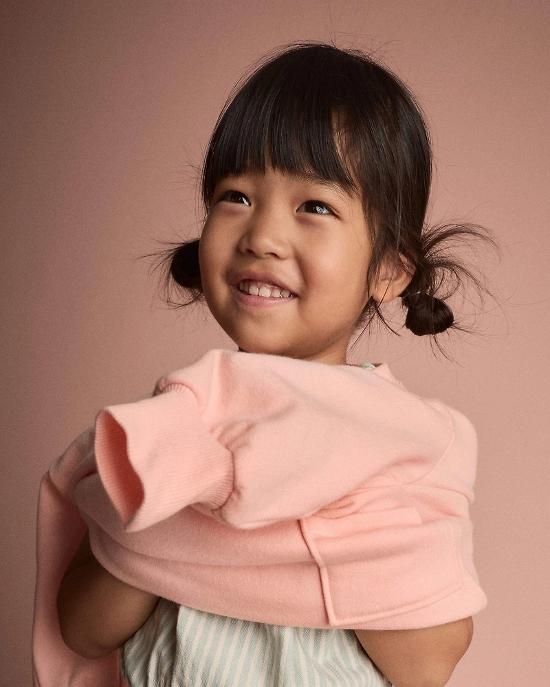 Toddler Otter Sweatshirt™ with Pockets - Light Pink