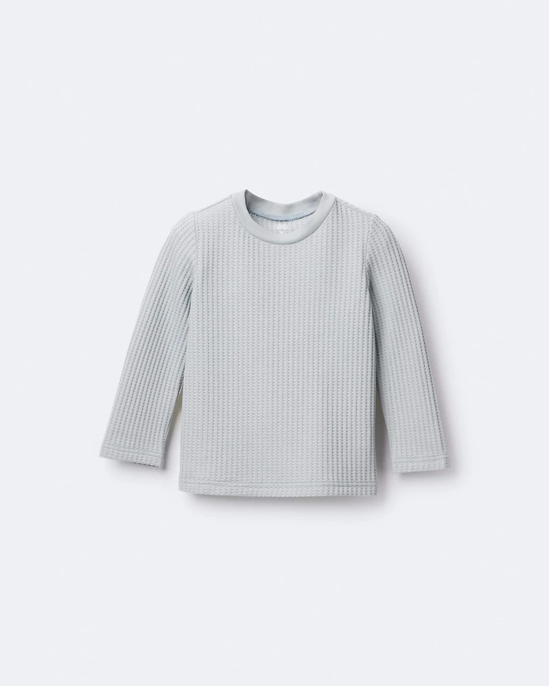 Toddler Long-Sleeve Relaxed Tee - Light Blue