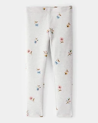 Toddler Girl Floral Leggings