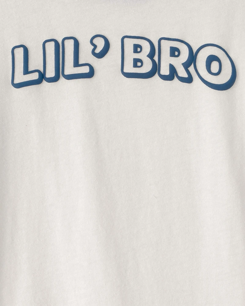Toddler Boy 'Lil Bro' Graphic Tee - Ivory