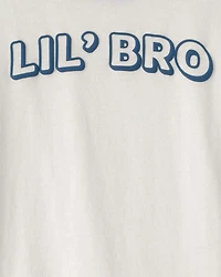 Toddler Boy 'Lil Bro' Graphic Tee - Ivory