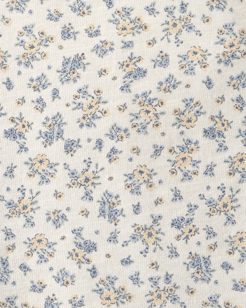 Toddler Girl 2-Piece Top & Short Set Made with Organic Cotton Spring Bloom Print