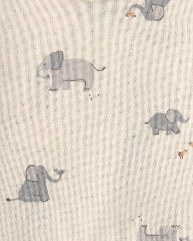 Baby 3-Piece Elephant Bodysuit & Pant Set - Grey/Ivory