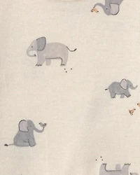 Baby 3-Piece Elephant Bodysuit & Pant Set - Grey/Ivory