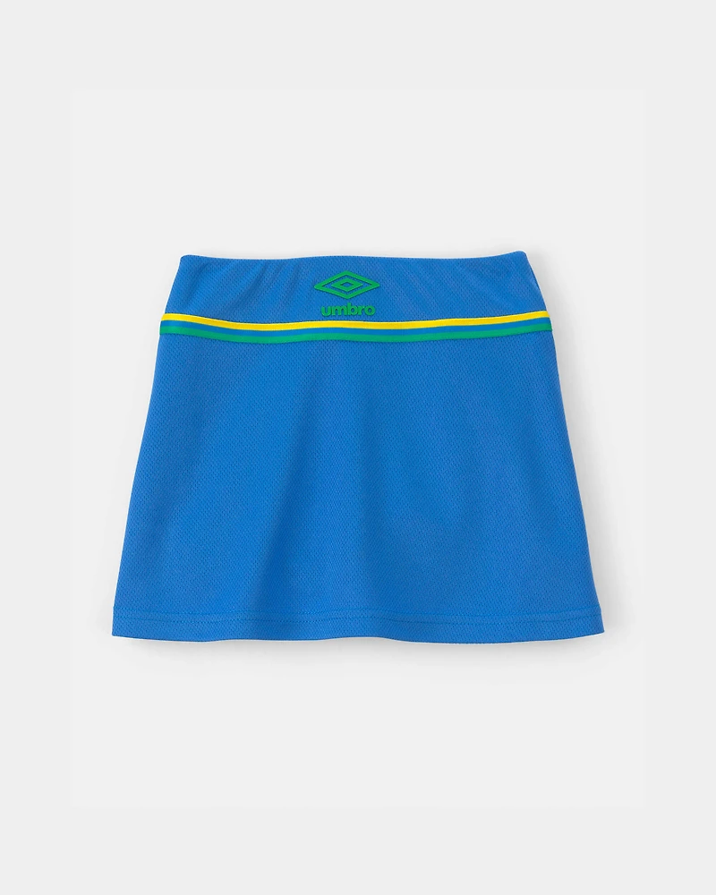 Toddler Girl Umbro Brazil Active Skort - Blue/Yellow/Green