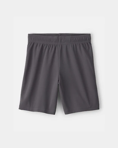 Boys Mesh Active Shorts - Grey