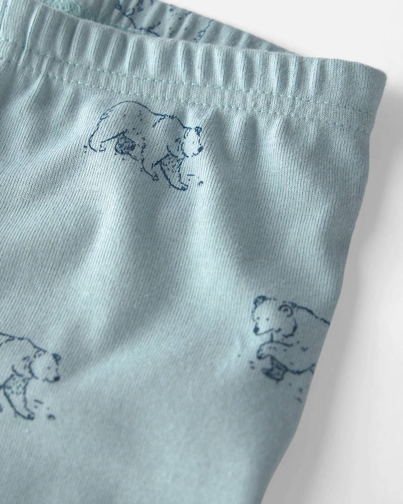 Toddler 2-Piece Organic Cotton Pyjamas Winter Bears