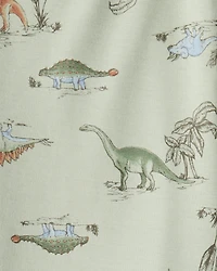 Toddler Boy Dinosaur Print PurelySoft Long-Sleeve 2-Piece pyjamas - Green