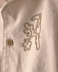 Baby Boy 2-Piece Toucan Embroidered Top & Short Set - Khaki