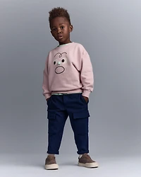 Toddler Emotions Wide-Arm Sweatshirt - Rose