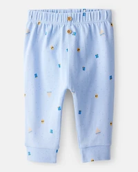 Baby 2-Piece My First Hanukkah Long-Sleeve Bodysuit & Pant Set - Ivory/Blue