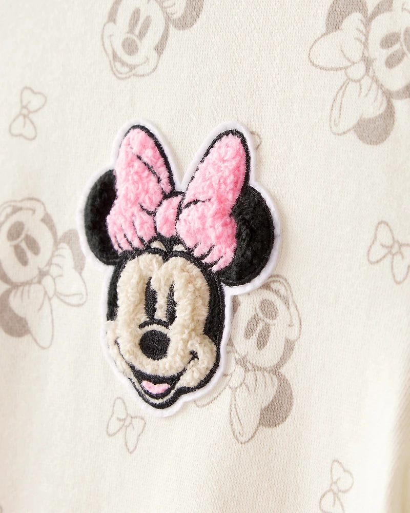 Girls Disney© Minnie Mouse Pullover Sweatshirt - Cream