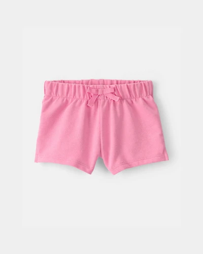 Baby Girl French Terry Shorts - Pink