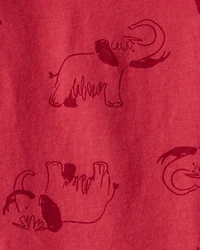 Baby Boy Mammoth Long-Sleeve Graphic Tee - Red