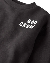 Toddler Organic Cotton Boo Crew Sweatshirt