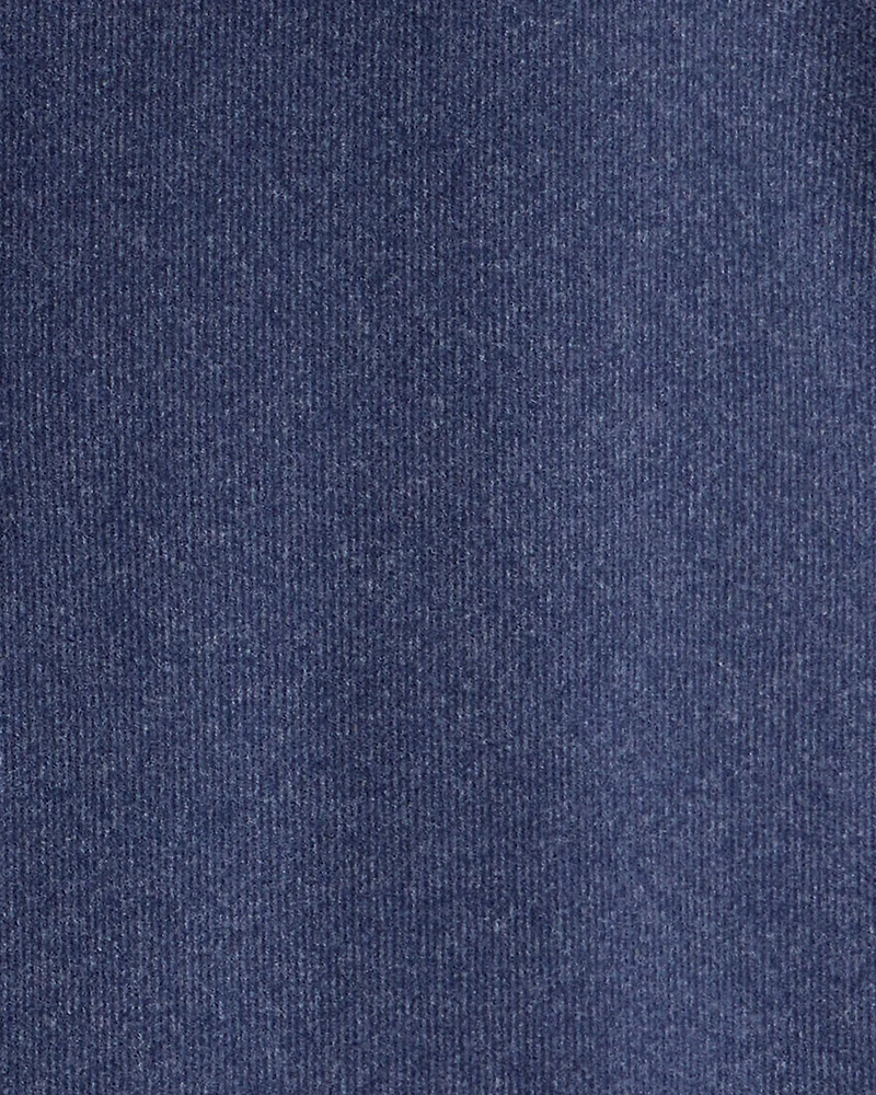 Boys Long-Sleeve Quarter-Zip Pullover Sweatshirt - Navy