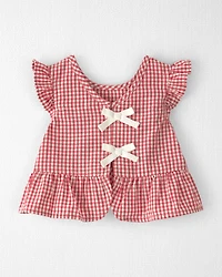 Baby Girl 3-Piece Gingham Set Made with Organic Cotton