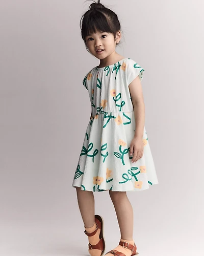 Toddler Girl Avenue Twirl™ Dress Floral Print - Light Green