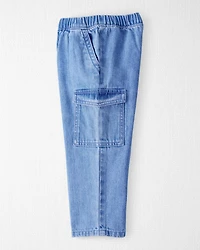 Toddler Organic Cotton Chambray Cargo Pants