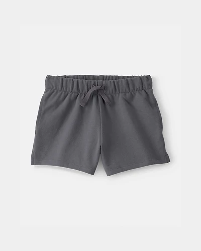 Toddler Girl French Terry Shorts - Grey