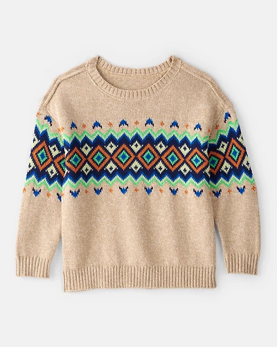 Toddler Boy Sweater - Tan