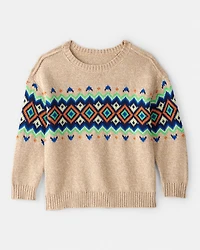 Toddler Boy Sweater - Tan