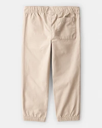 Toddler Boy Cotton Pull-On Fashion Pants - Khaki