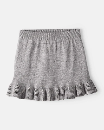 Toddler Girl 100% Cotton Skirt - Grey