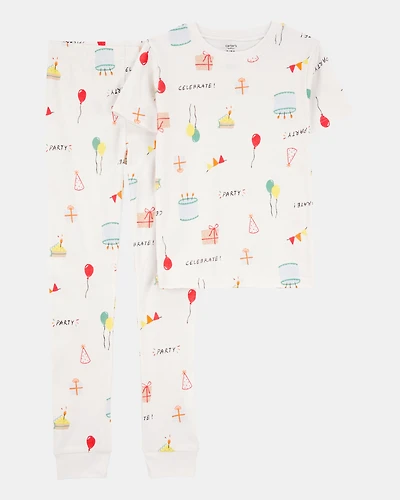 Kid 2-Piece Birthday 100% Snug Fit Cotton Pyjamas
