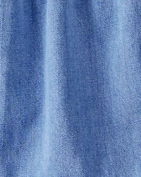 Girls Organic Cotton Chambray Dress